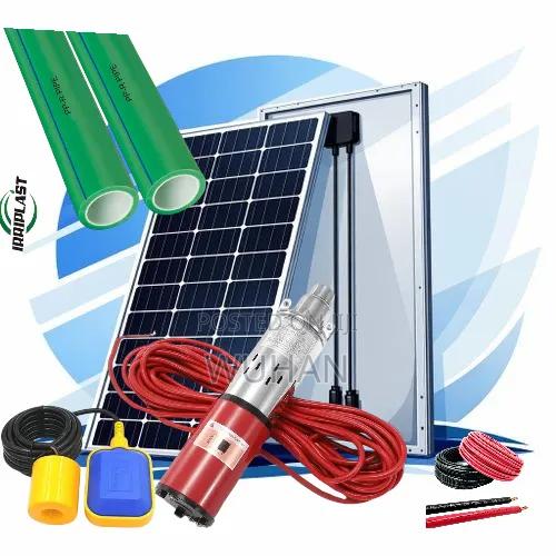 50 Meters Submersible Solar Water Pump+300w Solar Panel+10pcs PPR