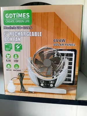 6" Rechargeable Box Fan