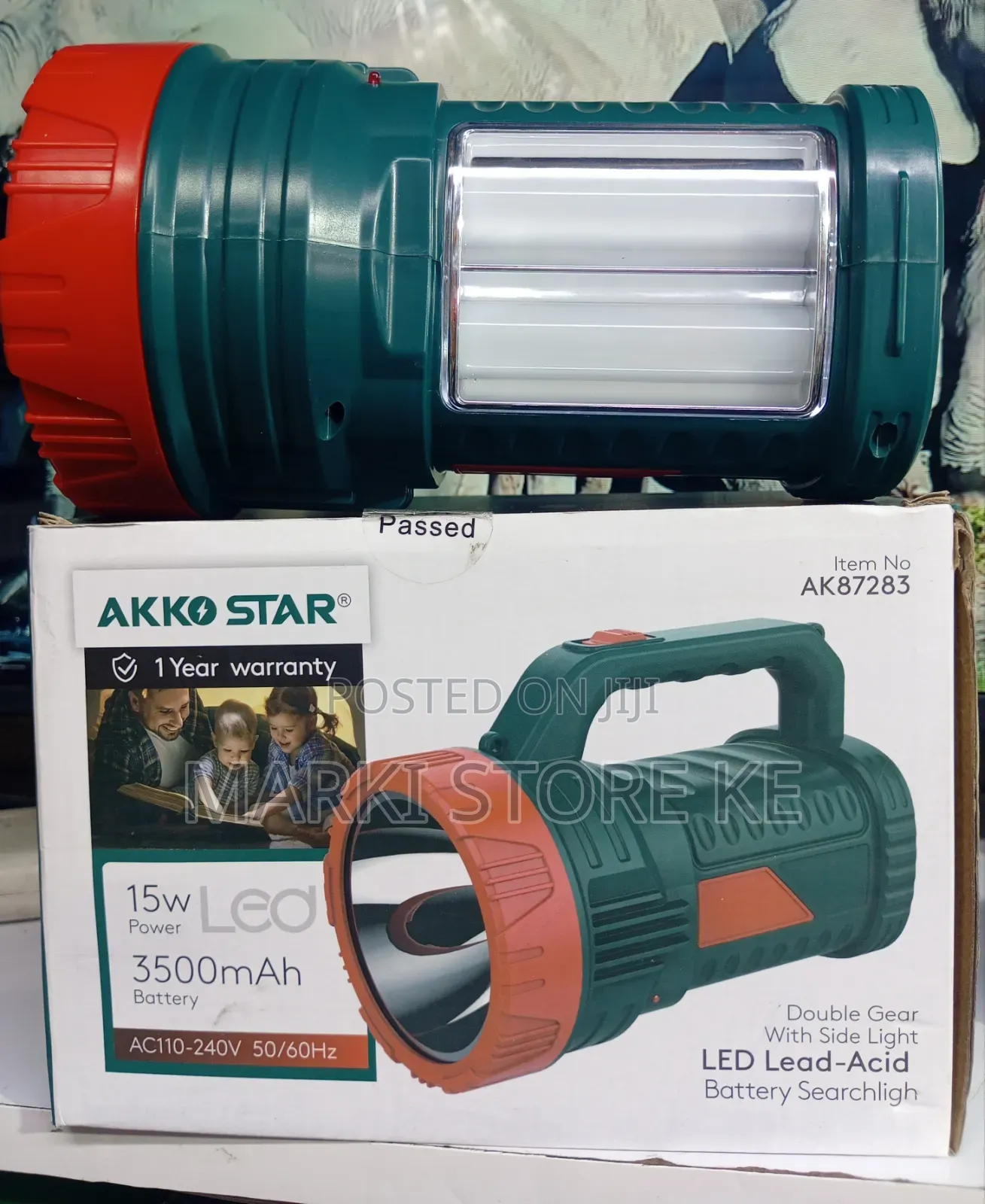 Rechargable Akko Star Torch With Search And Side Light