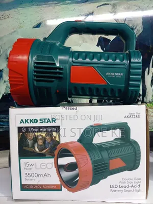 Rechargable Akko Star Torch With Search And Side Light