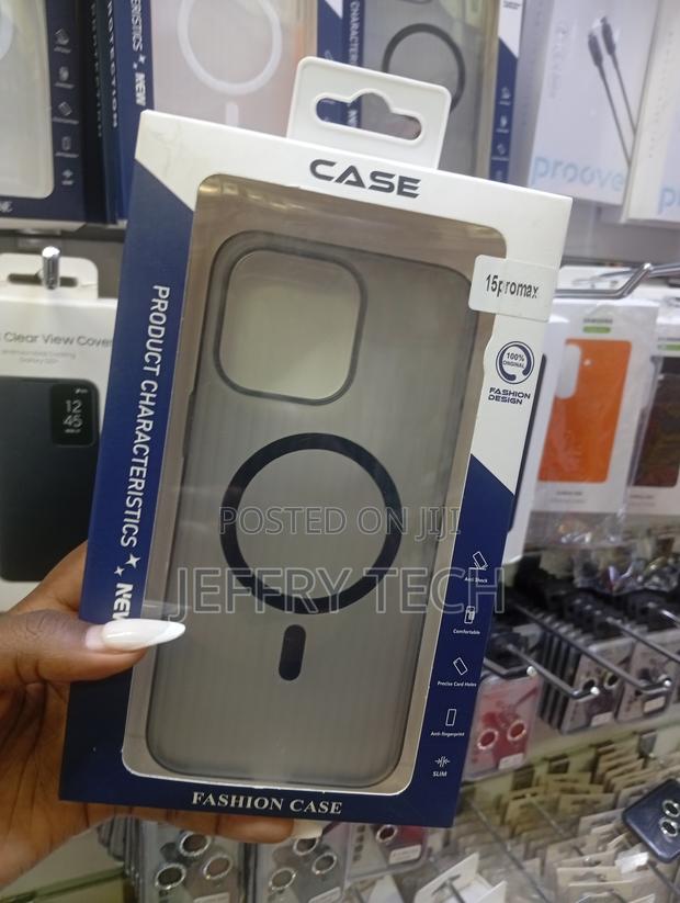 iPhone 15 Pro Max Matte Grey Magsafe-Compatible Phone Case - thumbnail 2