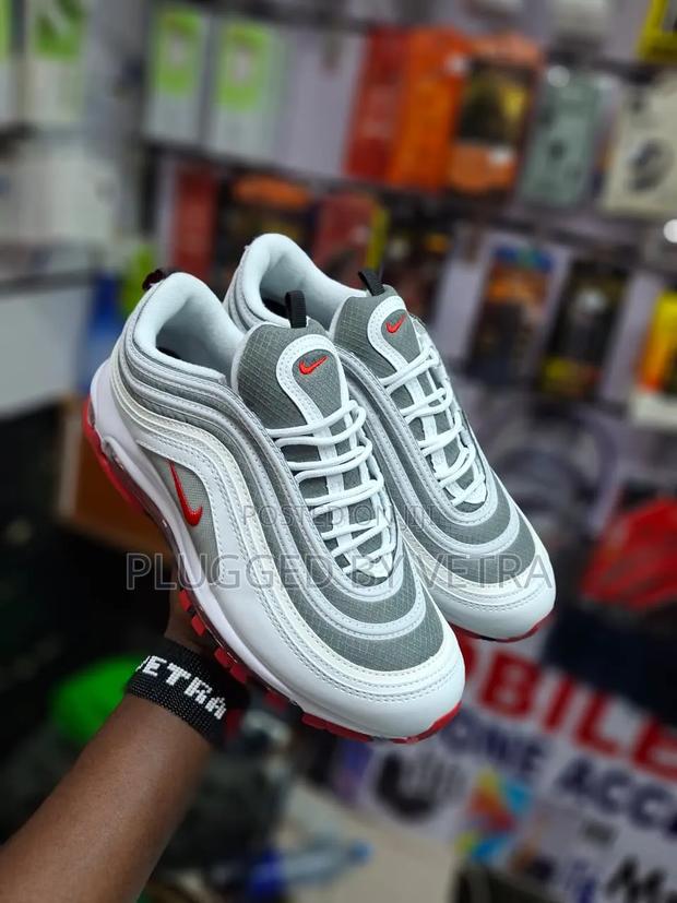 Air Max 97 White-Bullet in *Grey White Red* Colourway. - thumbnail 2