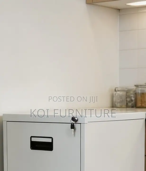 Office Cabinet; Executive Office Cabinet With Three Steel Drawers