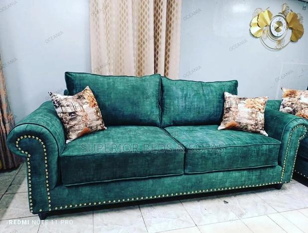 3 Seater Green Sofa