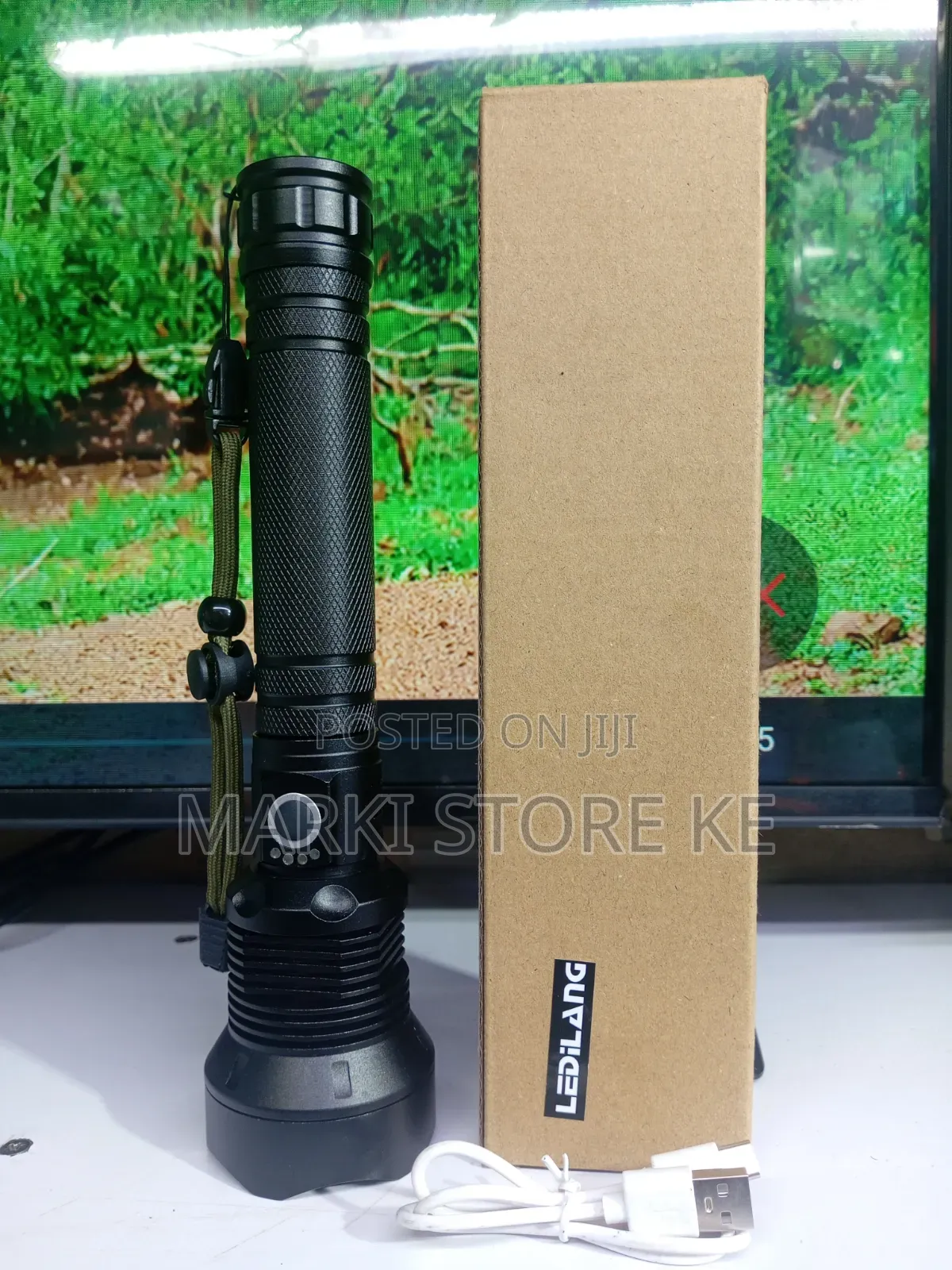 P70 Metallic Rechargeable Torch -Tactical Flashlight Zoom Torch
