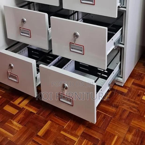 Office Safe; Power Strip Fireproof Executive Safe With 4 Drawers - thumbnail 6