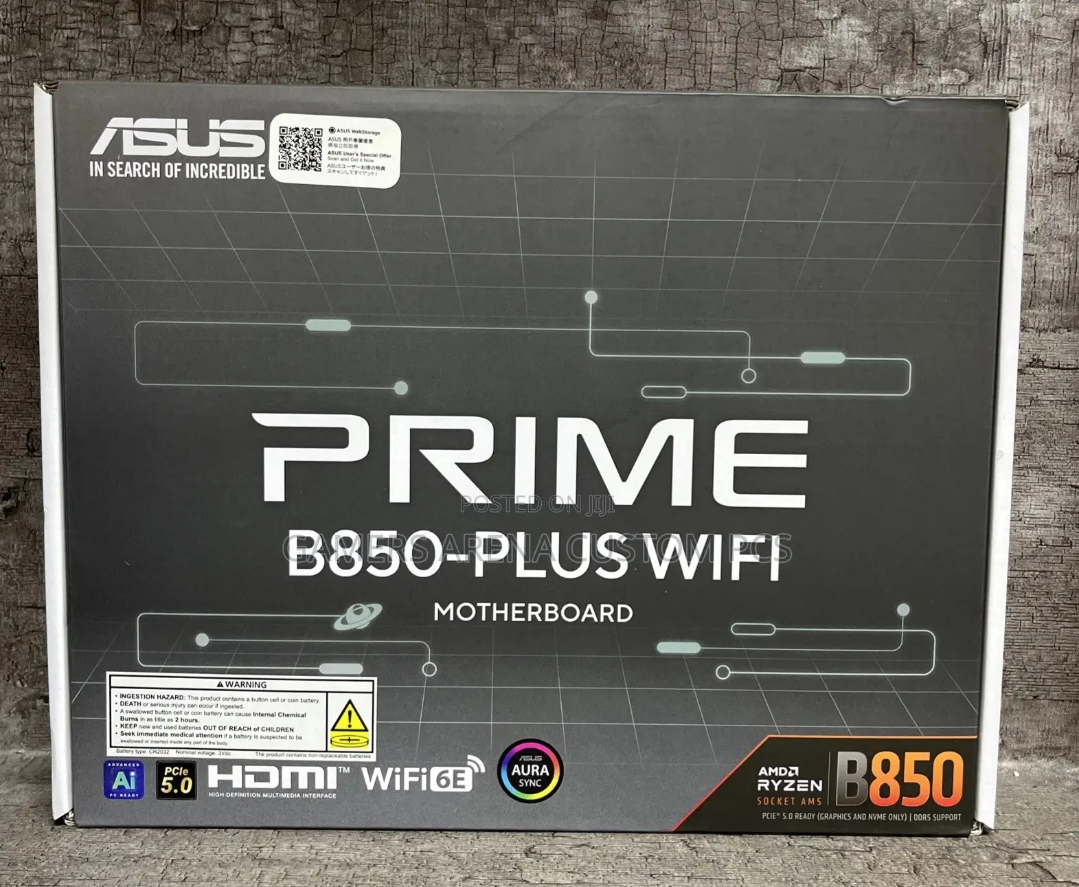 Asus Prime B850-Plus Wifi Amd Am5 Atx Gaming Motherboard