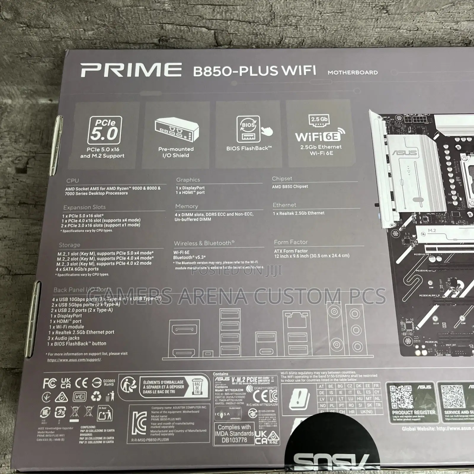 Asus Prime B850-Plus Wifi Amd Am5 Atx Gaming Motherboard