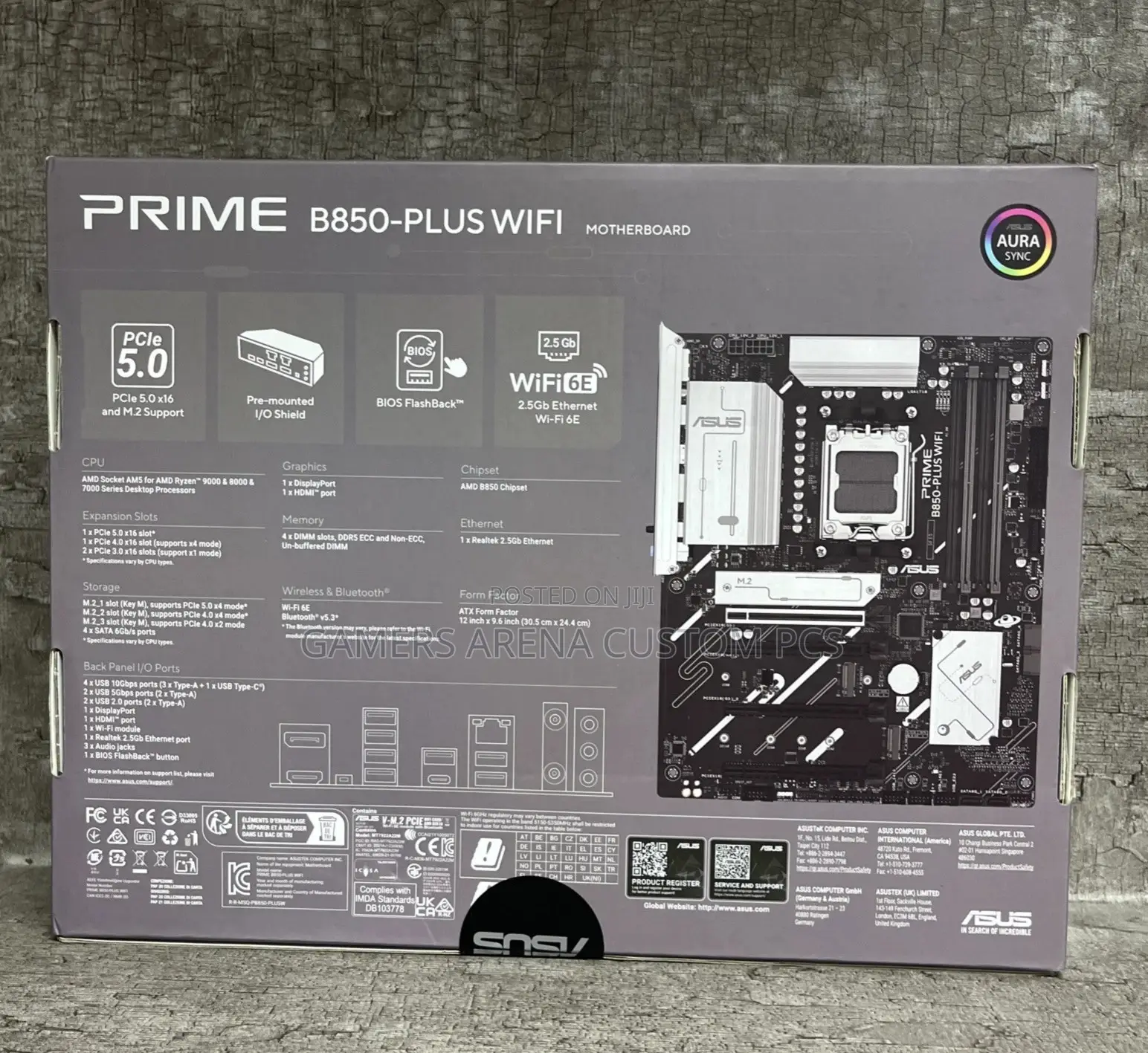 Asus Prime B850-Plus Wifi Amd Am5 Atx Gaming Motherboard