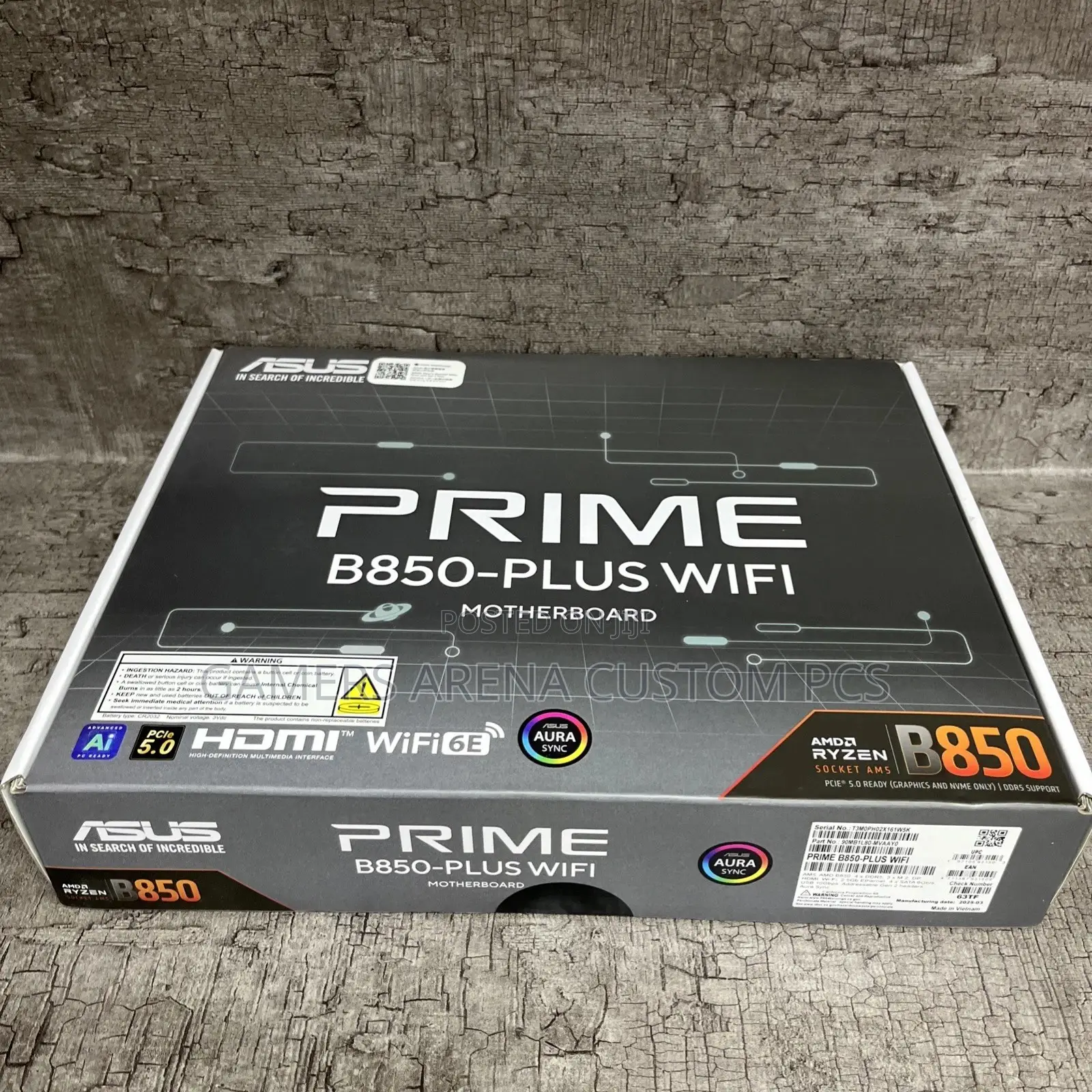 Asus Prime B850-Plus Wifi Amd Am5 Atx Gaming Motherboard