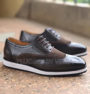 Berluti Suede/Leather Casual Shoes in "Black Coffee Brown Colourway"