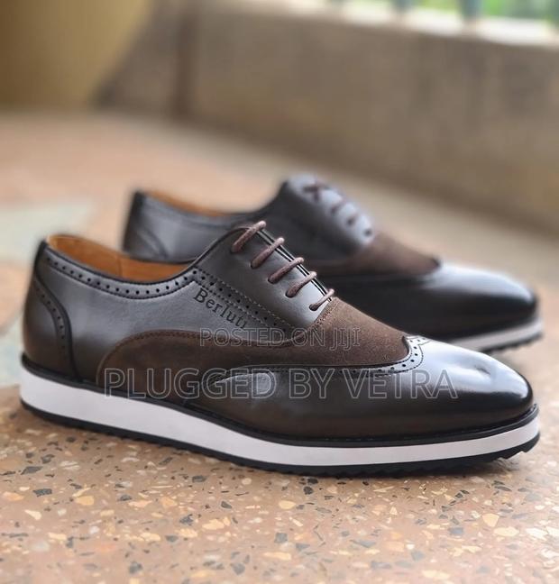 Berluti Suede/Leather Casual Shoes in "Black Coffee Brown Colourway"