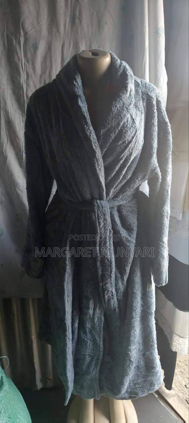 Coloured and Plain Housecoat - main view
