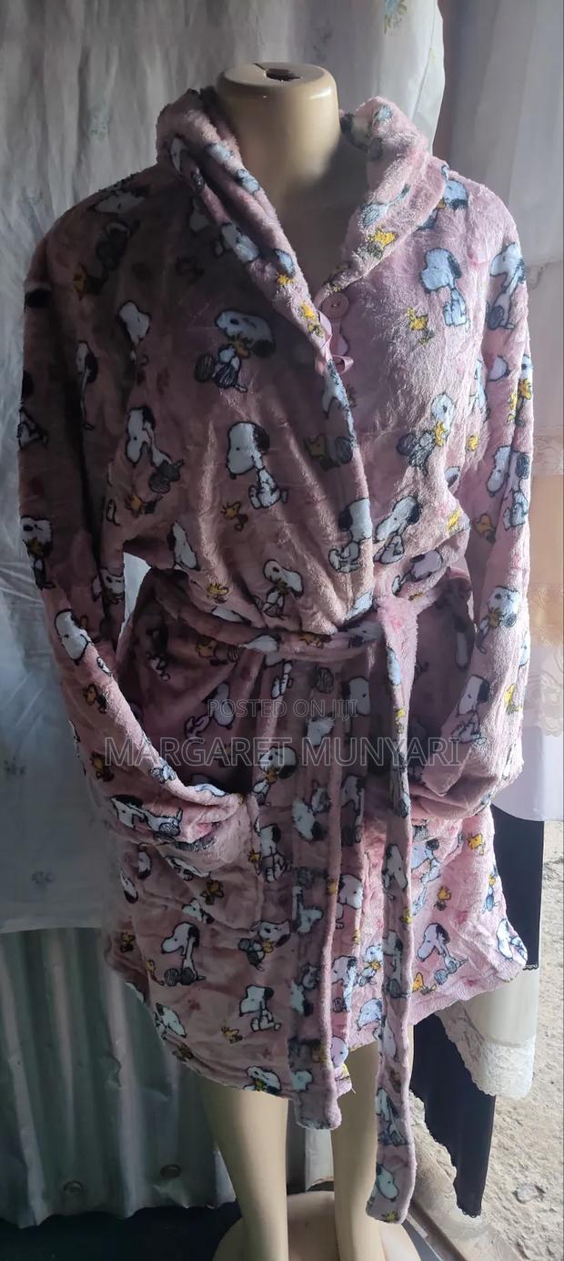 Coloured and Plain Housecoat - thumbnail 2