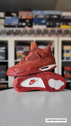 Brick by Brick  Air Jordan 4 in Red Colourway.