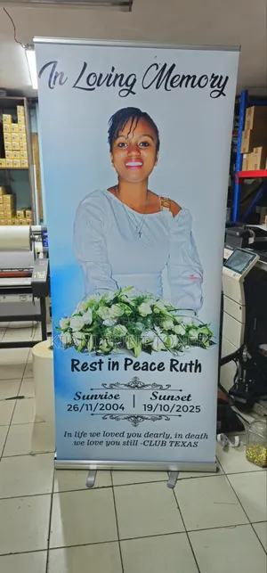 Memorial Roll-Up Banner Printing – Custom Tribute Designs
