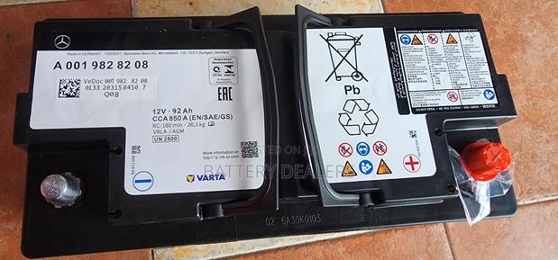 Varta Car Battery Din 92agm, Start Stop, Idle Stop, Istop Car Battery