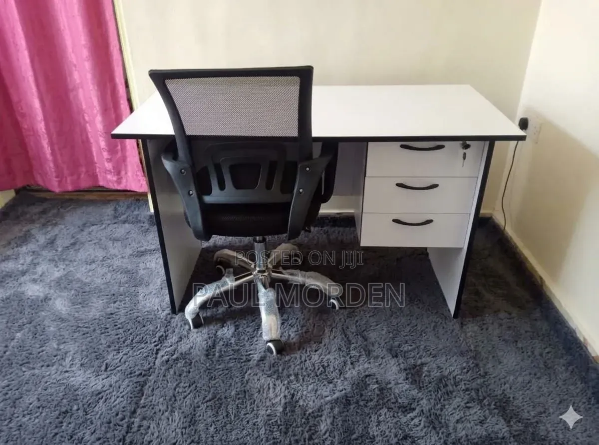 Office Table 1.2m With Office Adjustable Height Chair