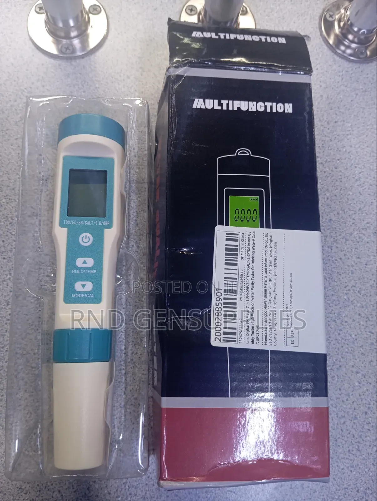 Digital Water Quality Ph Metre 7 in 1