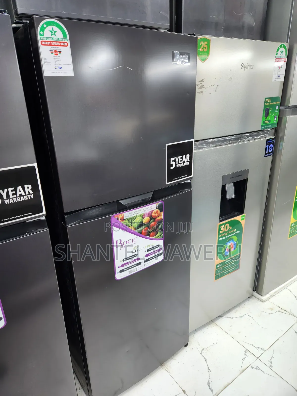 Black New Double Fridge