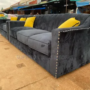 Black 3 Seater Sofa