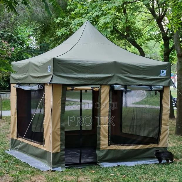G011 Gazebo Senior Khaki Outdoor Tent Shade Shelter