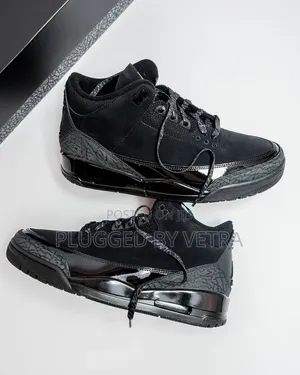 Nike Air Jordan 3 Retro "Black Cat" Sneaker.