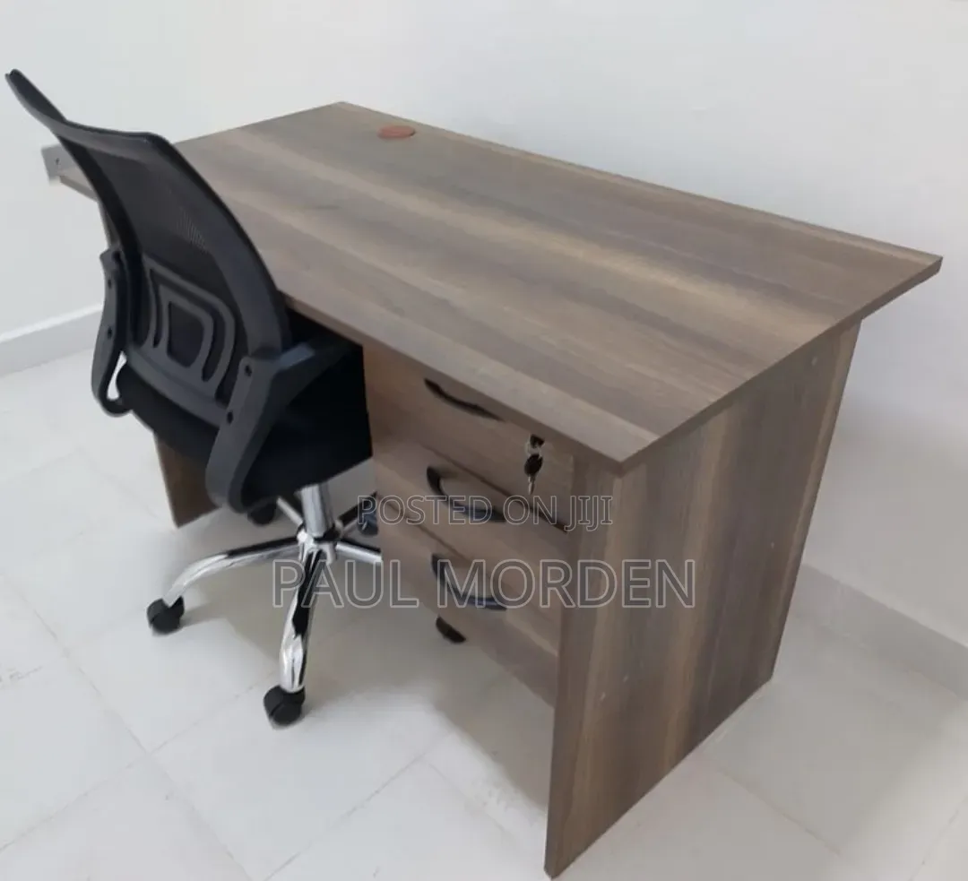 Office Desk and Mesh Chair