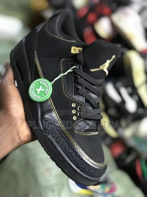 Black Gold Colourway Jordan 3 Shoes