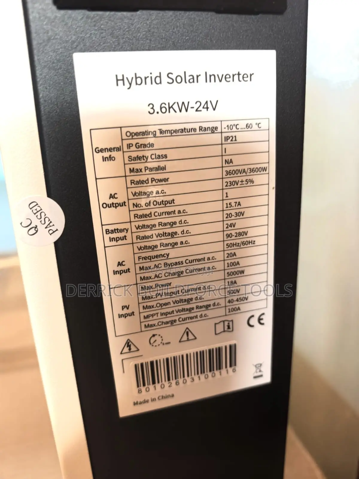 Solarpex 3.6kw 24v Hybrid High Frequency Solar Inverter