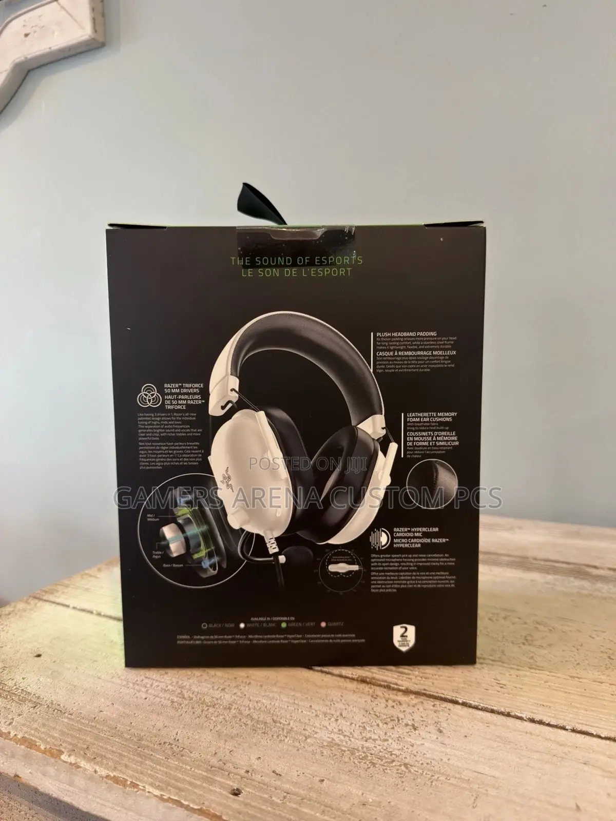 Razer Blackshark V2 X White Edition Wired Gaming Headset 7.1 Surround