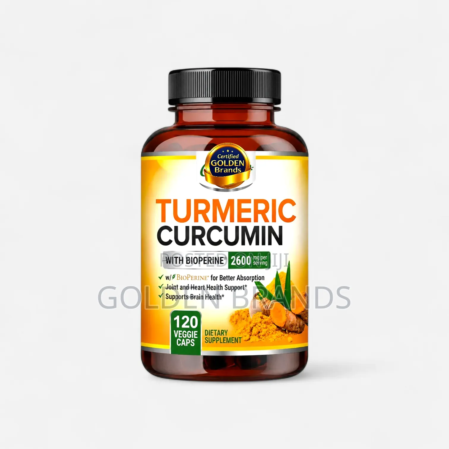 Turmeric Curcumin 2400mg +Bioperine Black Pepper Extract for Joint 120