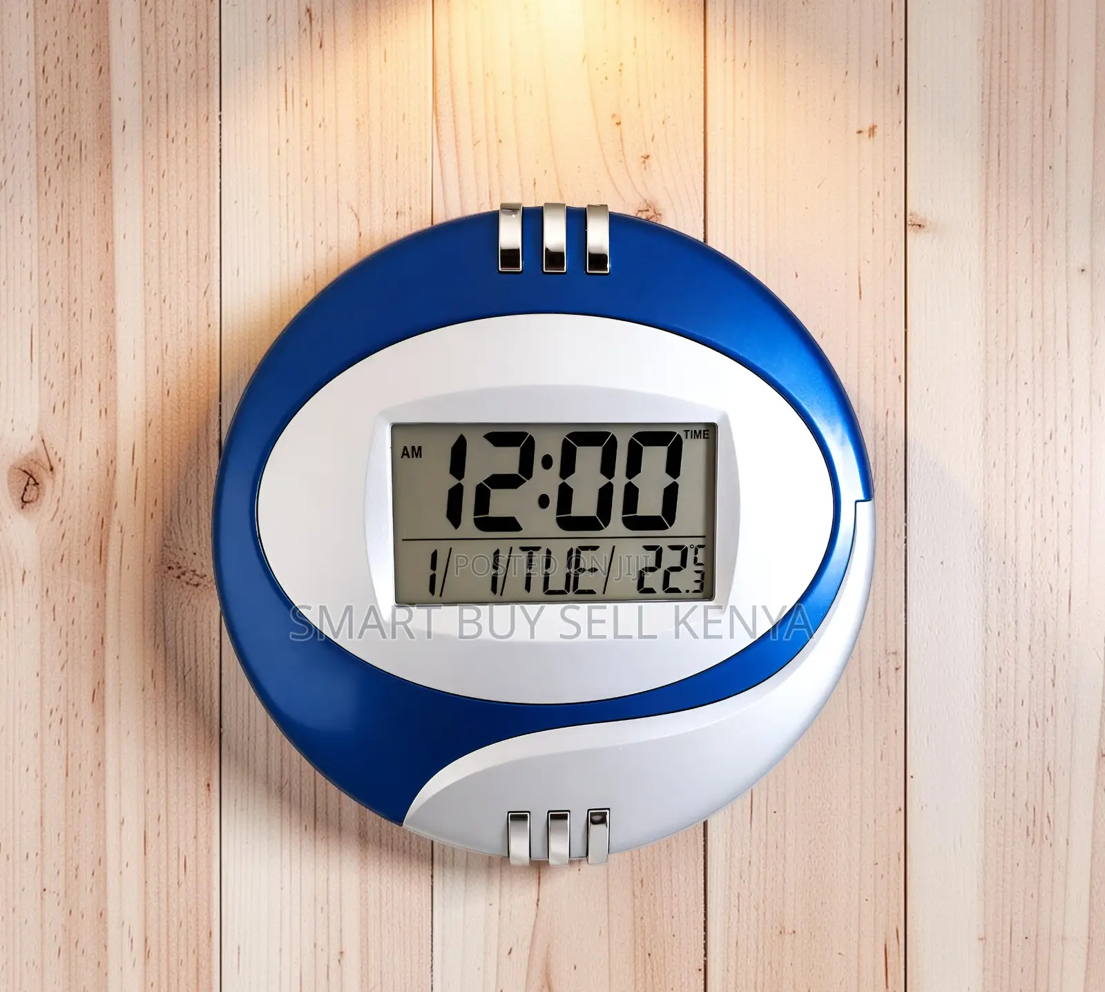 Modern Alarm Calendar Table and Wall Mount Digital Clock