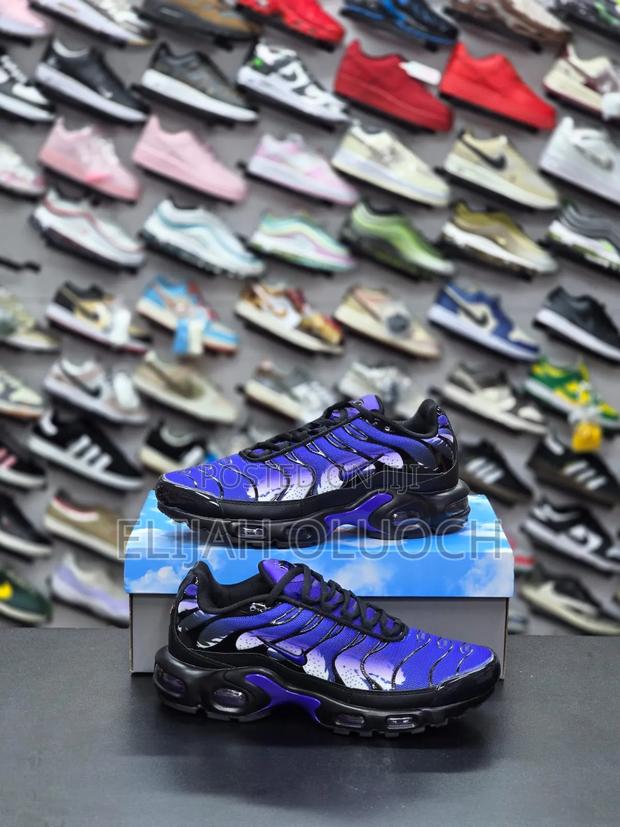 Nike Air Max Plus Sneakers in a Blue Gradient Colorway.