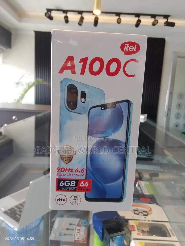 New Itel A100C 64 GB Black