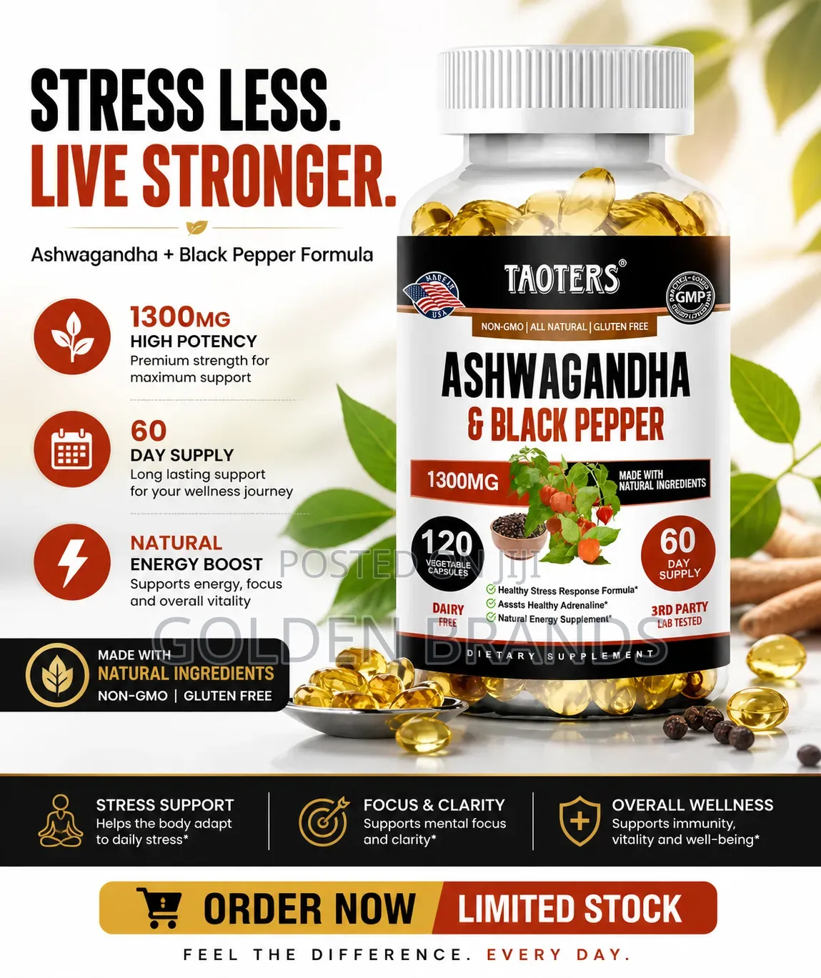 Relieve Stress, Boost Energy Balance Your Mood With Ashwagandha+