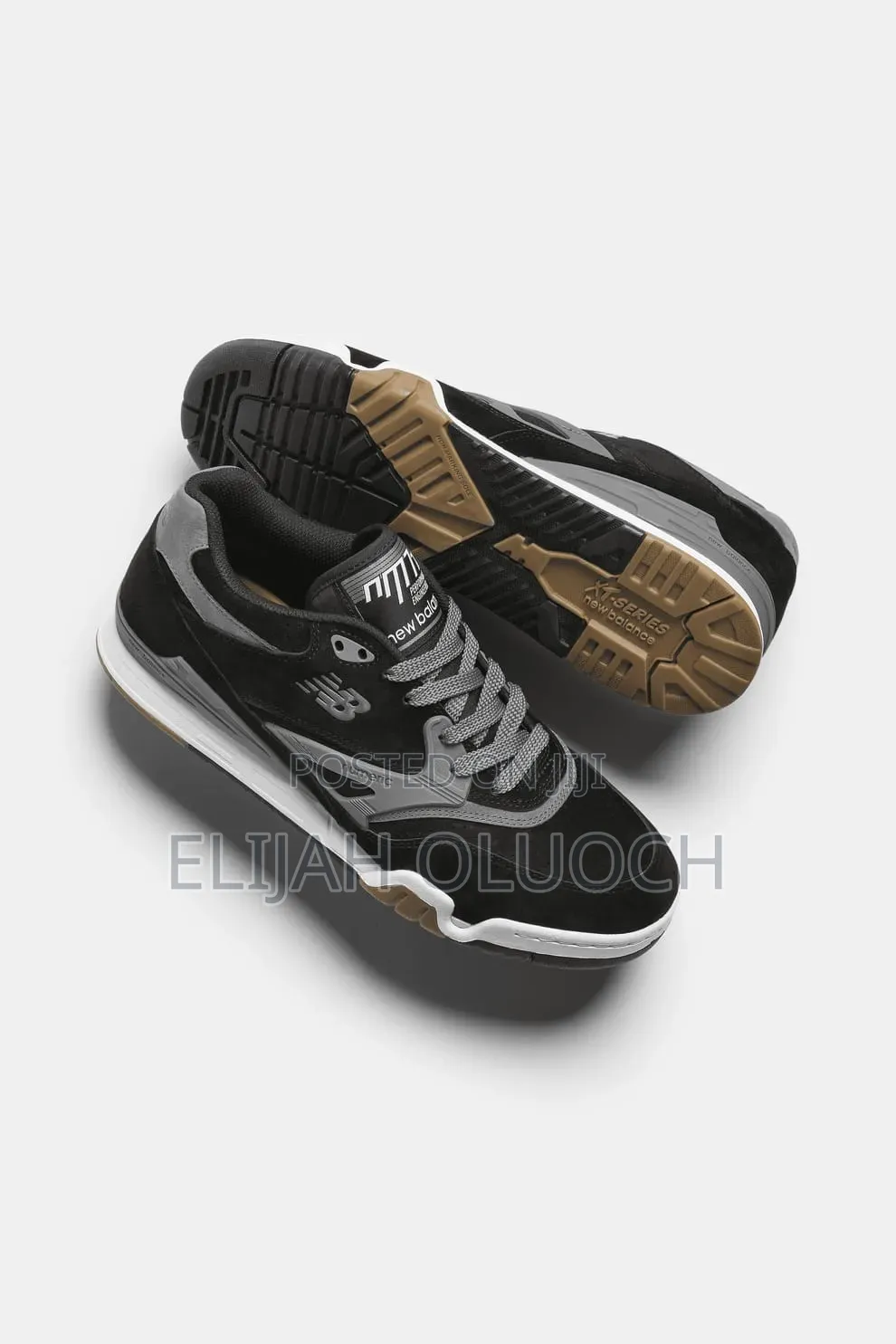 New Balance Numeric 770 Shoes in Black and Grey.