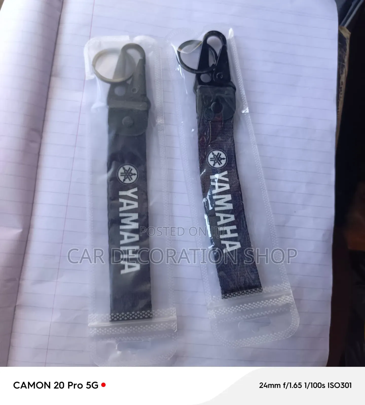2pcs Yamaha Embroidered Key Holdertags