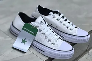 Converse Leather Shoes in "Black Inner Layer and Black Outer Stripe.