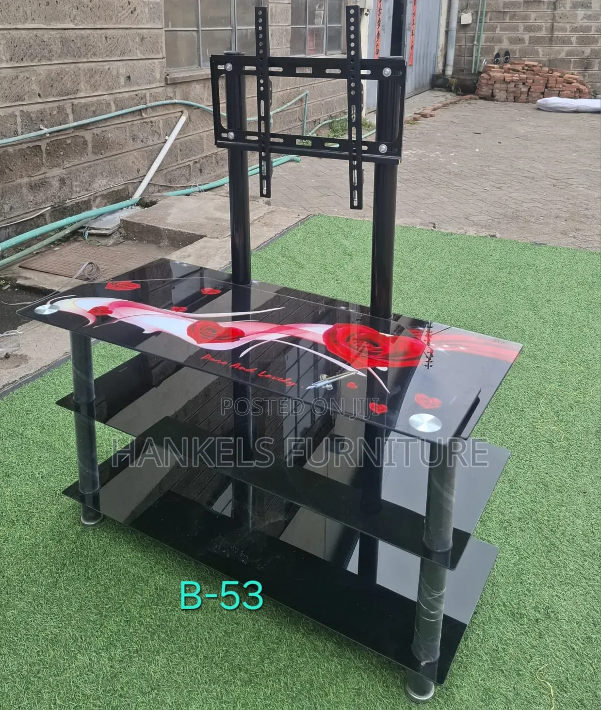 Tampered Glass Tv Stand