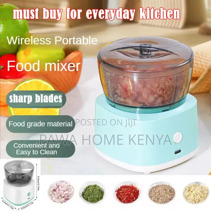 Rechargeable 2 in 1 Food Processor Food Chopper