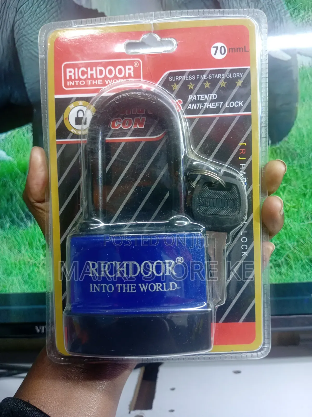 Richdoor 70mm Long Neck Waterproof Outdoor Gate Padlock
