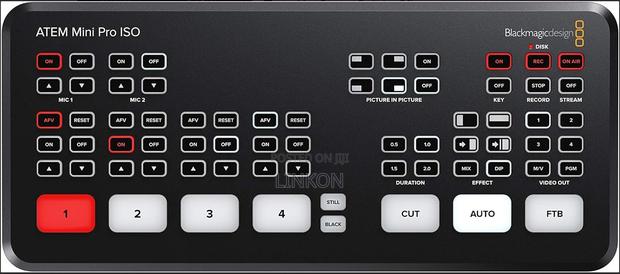 Blackmagic Design Atem Mini Pro Iso Hdmi Live Stream Switcher/Mixer