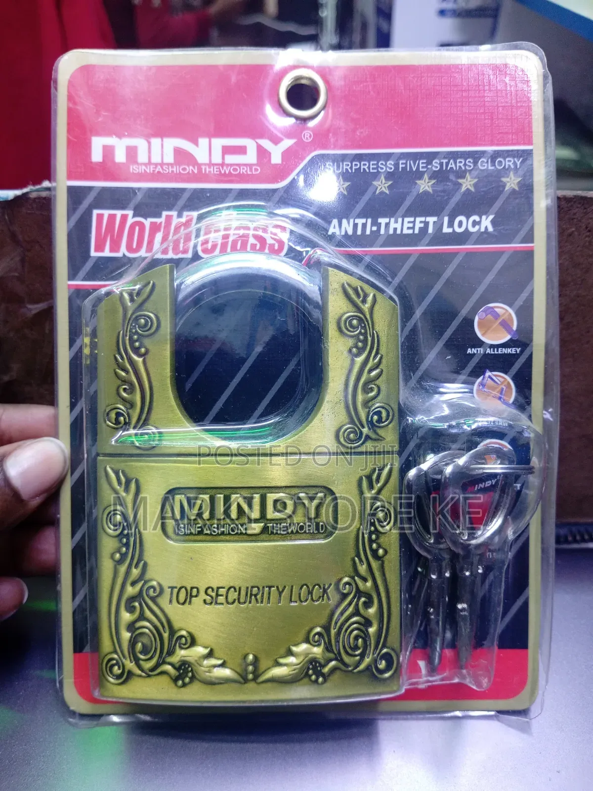Mindy 70mm Gold Padlock