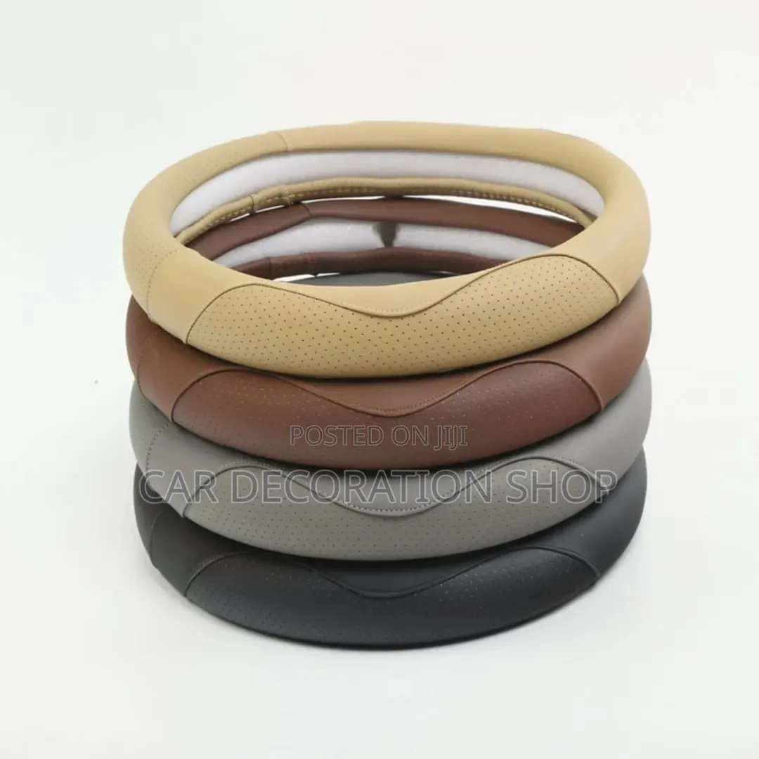 Leather Nonslip Breathable Steering Covers in Colors