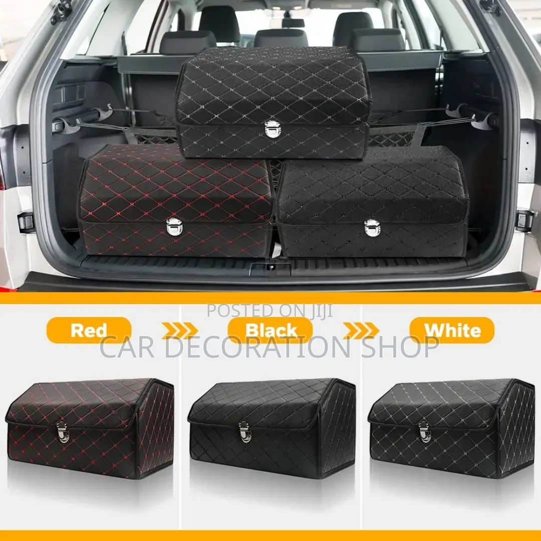 Collapsible Storage Boot Boxes in Different Stitch Colors
