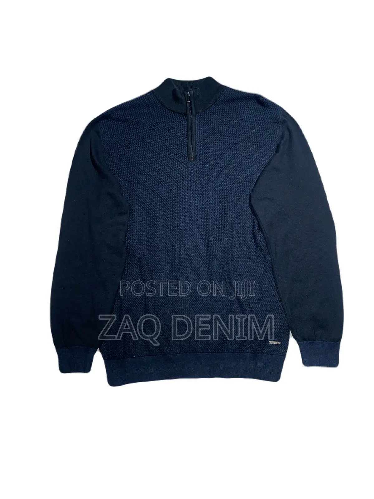 Black Half-Zip Sweater
