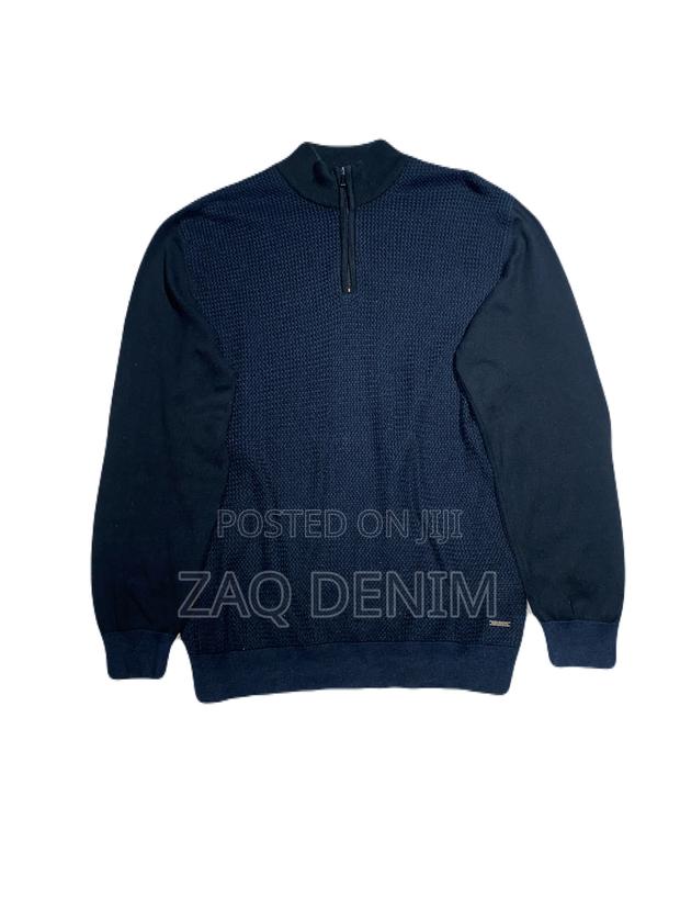Black Half-Zip Sweater