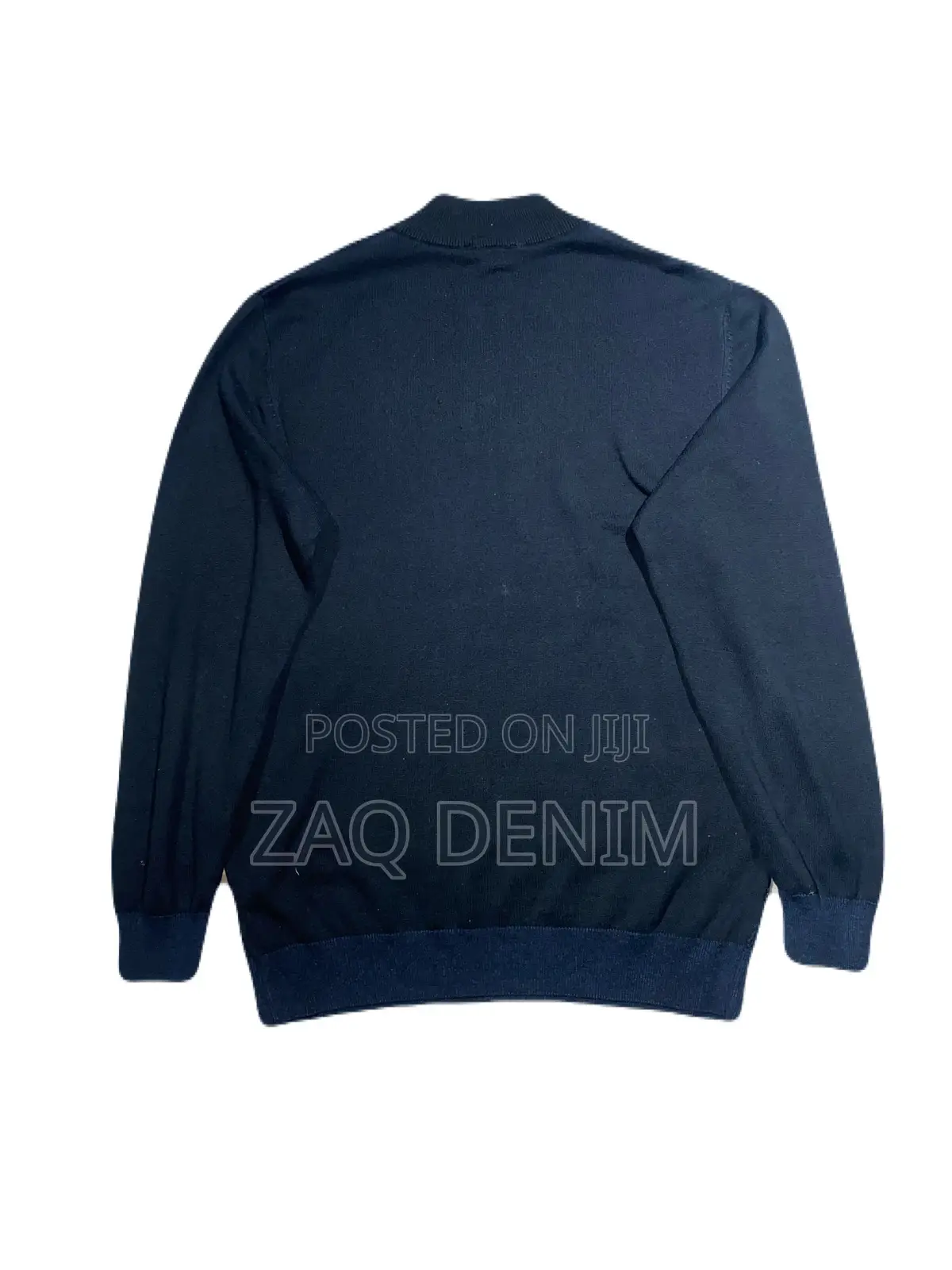 Black Half-Zip Sweater