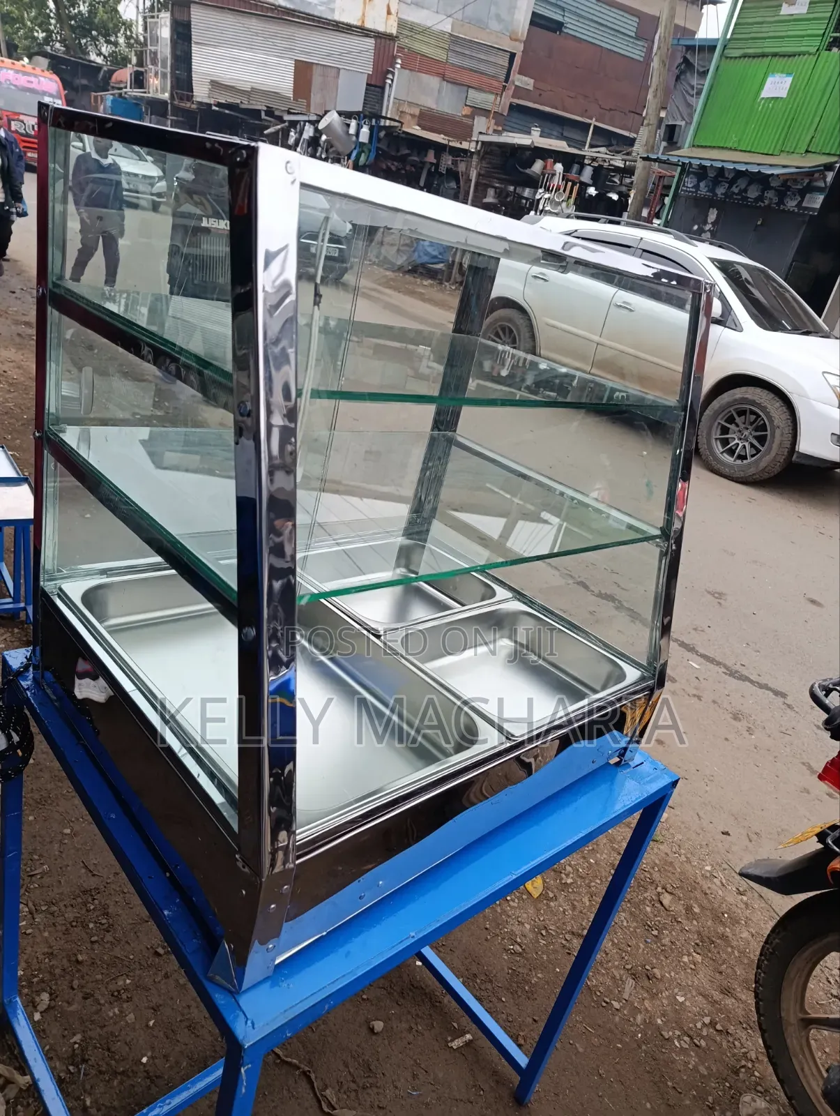 Three Layers Commercial Big Sizes Food Warmers and Display
